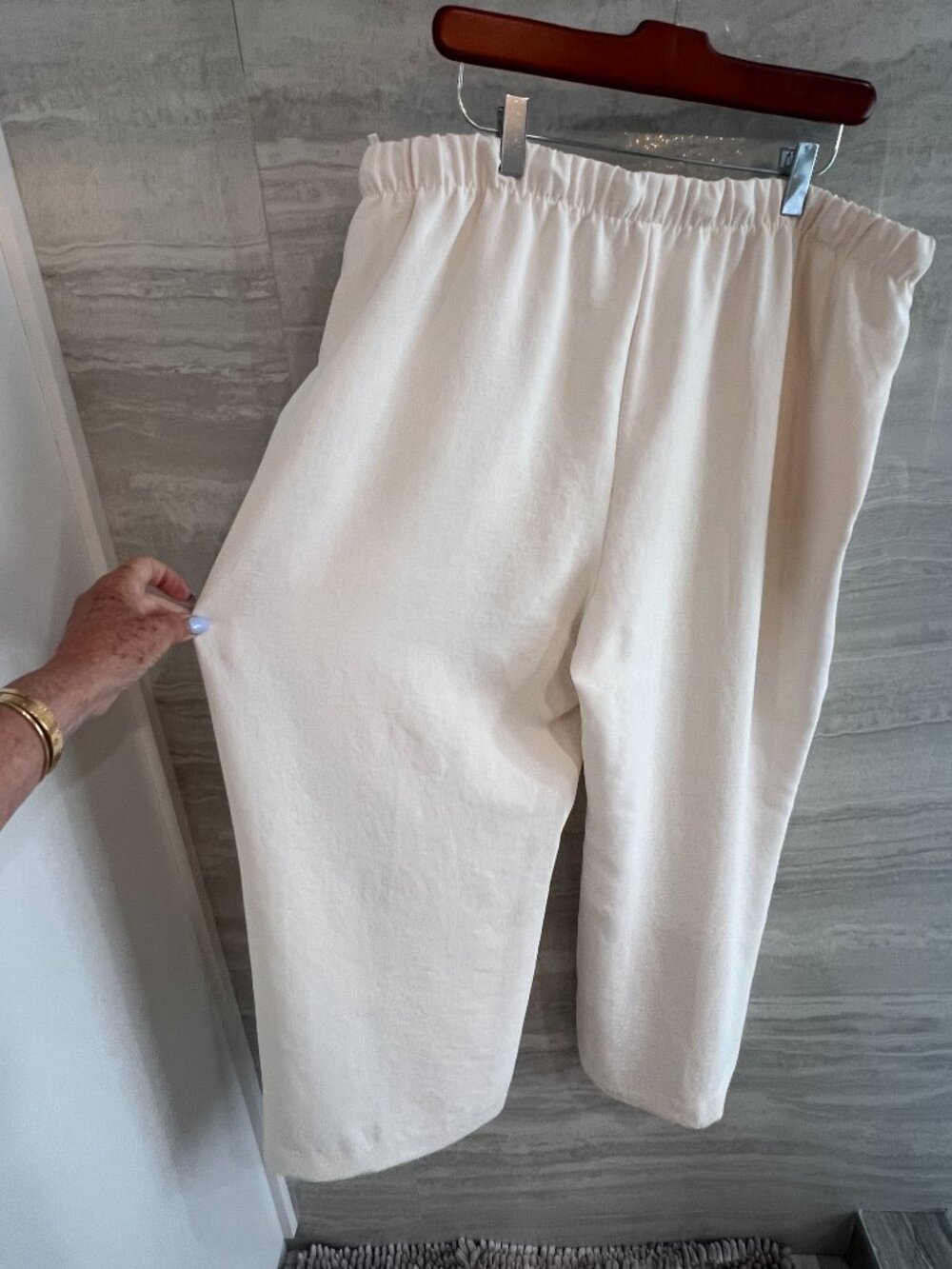 Aritzia Wilfred Lodge Pant XL Short Light Birch Crepette - Picture 7 of 11